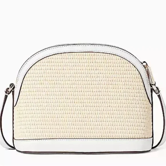 Kate Spade Sylvia Straw dome crossbody NWT - Picture 2 of 4